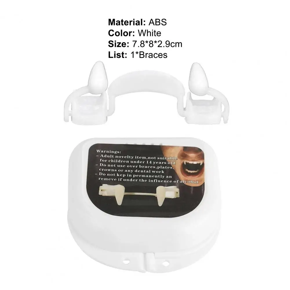 Halloween Teeth Brace Safe Telescopic ABS Horror Zombie False Teeth Fang Braces for Carnival Scary Cosplay Accessories
Halloween Teeth Brace Safe Telescopic ABS Horror Zombie False Teeth Fang Braces for Carnival Scary Cosplay Accessories