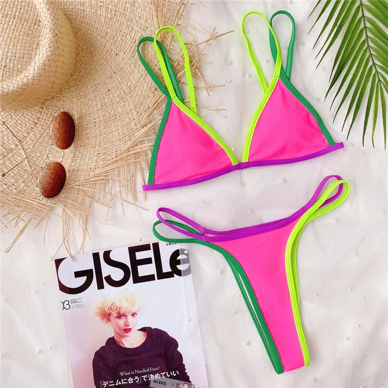 3 Colors Sexy Thong Bikini Female Swimsuit Women Swimwear Two-pieces Bikini Set High Leg Cut Bather Bathing Suit Swim Lady
3 Colors Sexy Thong Bikini Female Swimsuit Women Swimwear Two-pieces Bikini Set High Leg Cut Bather Bathing Suit Swim Lady