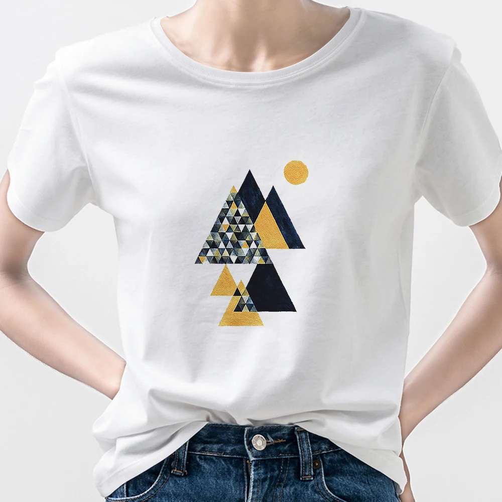 Geometry Women's T Shirt fashion casual Street Novelty Tee Shirt Femme Soft Girl Aesthetic Clothes Korean Tshirt Hipster
Geometry Women's T Shirt fashion casual Street Novelty Tee Shirt Femme Soft Girl Aesthetic Clothes Korean Tshirt Hipster