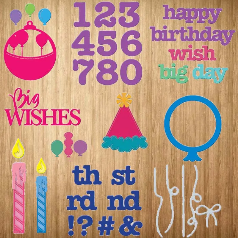 Birthday Letters Candles Balloons Hat Metal Cutting Dies Craft Handmade Knife Mould Blade Punch Stencils Dies Cut Scrapbooking
Birthday Letters Candles Balloons Hat Metal Cutting Dies Craft Handmade Knife Mould Blade Punch Stencils Dies Cut Scrapbooking