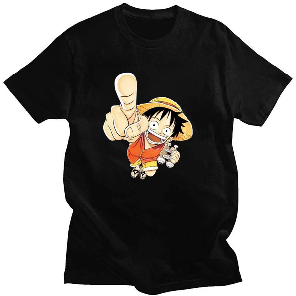 Summer Hot Anime One Piece Luffy Printing T-shirts Casual Short Sleeve O-neck Top Tees for Men
Summer Hot Anime One Piece Luffy Printing T-shirts Casual Short Sleeve O-neck Top Tees for Men