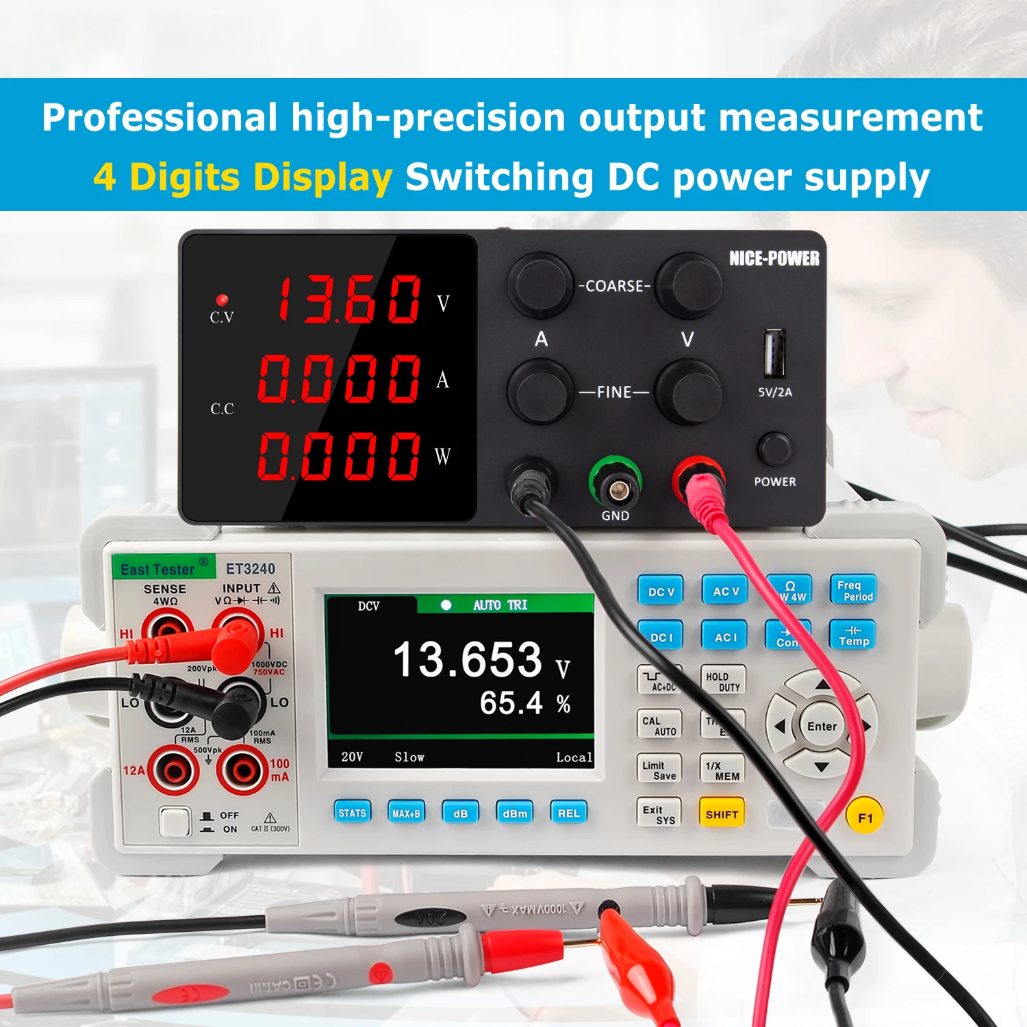 Lab Power Supply High-Precision Voltage Regulated 30V 10A Power Supplies Adjustable Voltage And Current Regulator LCD Display
Lab Power Supply High-Precision Voltage Regulated 30V 10A Power Supplies Adjustable Voltage And Current Regulator LCD Display