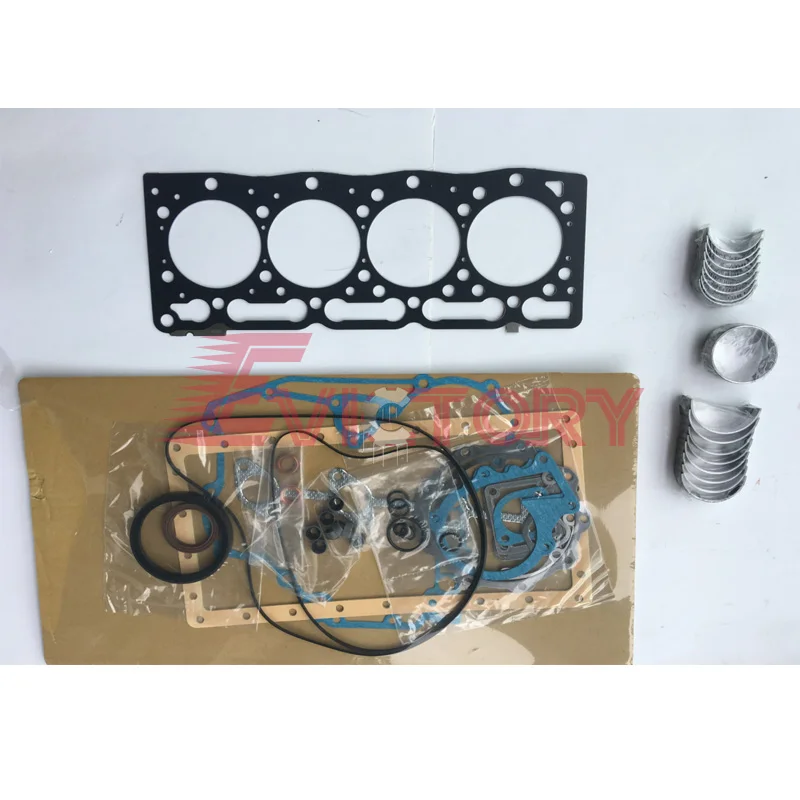 For Kubota V1305 V1305T overhaul gasket kit + main conrod con rod bearing set
For Kubota V1305 V1305T overhaul gasket kit + main conrod con rod bearing set