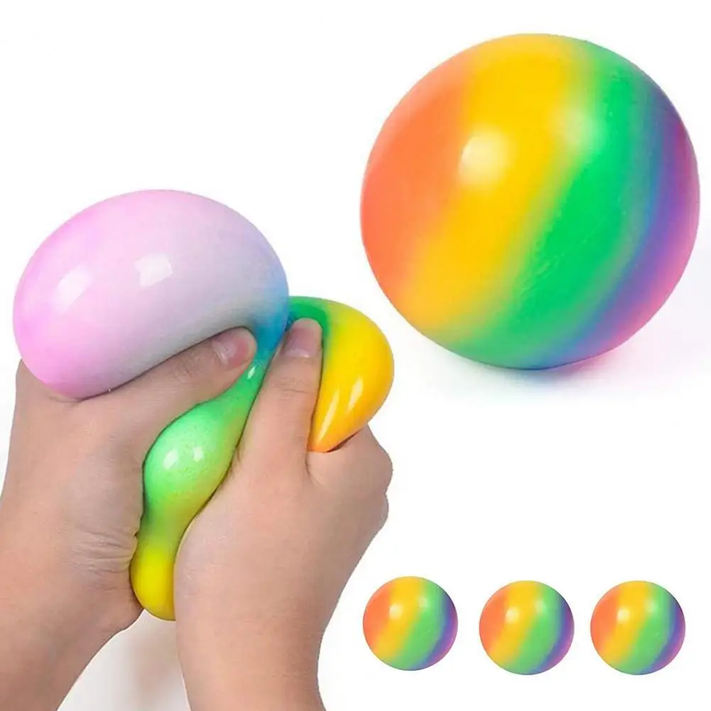 TPR Colorful Vent Ball Rebound Pinch Squeezing Kids Adult Decompression Toy Gift 
TPR Colorful Vent Ball Rebound Pinch Squeezing Kids Adult Decompression Toy Gift