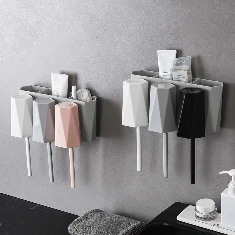 Wall Mount Dust-proof Toothbrush Holder Storage Rack Toothbrush Toothpaste Cup Storage Bathroom Accessories
Wall Mount Dust-proof Toothbrush Holder Storage Rack Toothbrush Toothpaste Cup Storage Bathroom Accessories