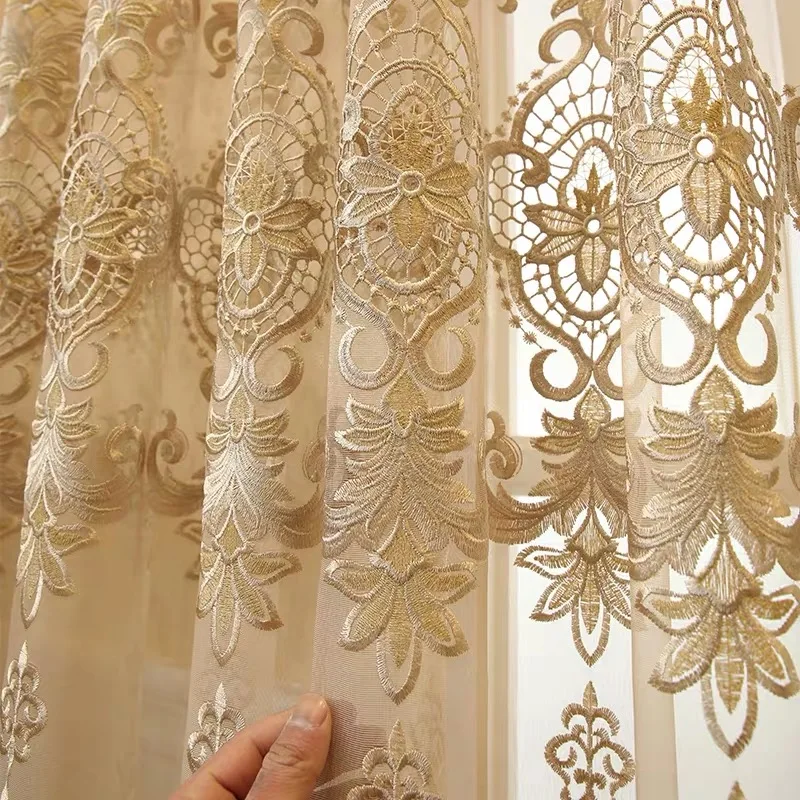 European Royal Luxury Beige Tulle Curtains for Bedroom Window Curtains for Living Room Elegant Drapes European Decor Curtains
European Royal Luxury Beige Tulle Curtains for Bedroom Window Curtains for Living Room Elegant Drapes European Decor Curtains