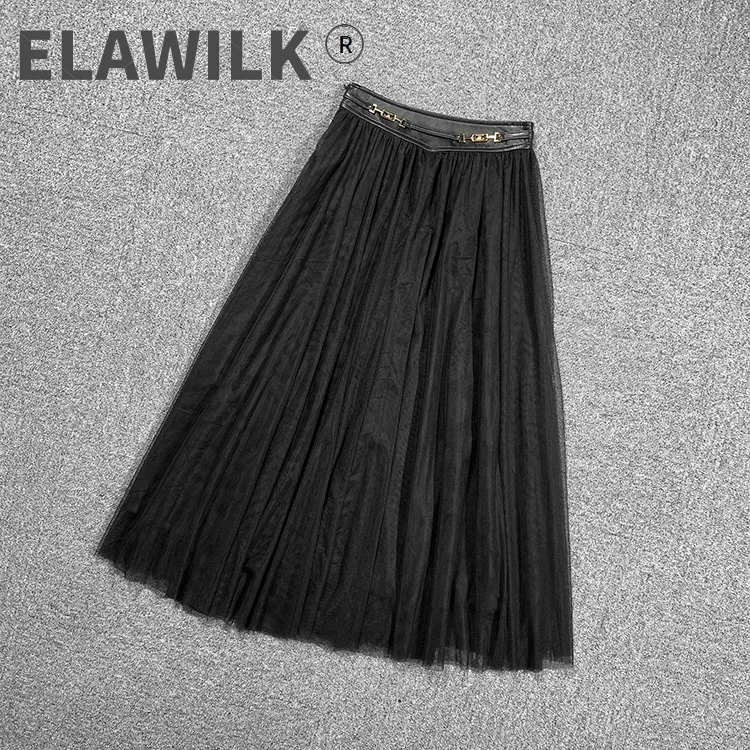Spring Summer 2021 New Designer women's High quality leather patchwork mesh skirt A475
Spring Summer 2021 New Designer women's High quality leather patchwork mesh skirt A475