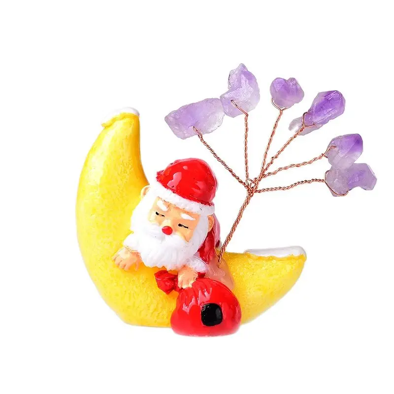 1PC Santa Claus Natural Amethyst Lucky Tree Stone Reiki Mineral Ornaments Home Decoration Cartoon Figurine Christmas Gift
1PC Santa Claus Natural Amethyst Lucky Tree Stone Reiki Mineral Ornaments Home Decoration Cartoon Figurine Christmas Gift