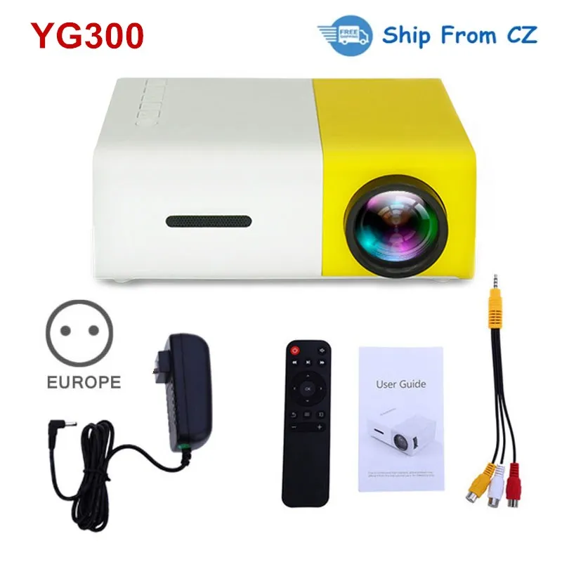 YG300 LCD Projector Full HD 1080P 320x240 Pixels Mini Home Theather Cinema 600 lumen YG-300 Projector For USB Video Media Player
YG300 LCD Projector Full HD 1080P 320x240 Pixels Mini Home Theather Cinema 600 lumen YG-300 Projector For USB Video Media Player