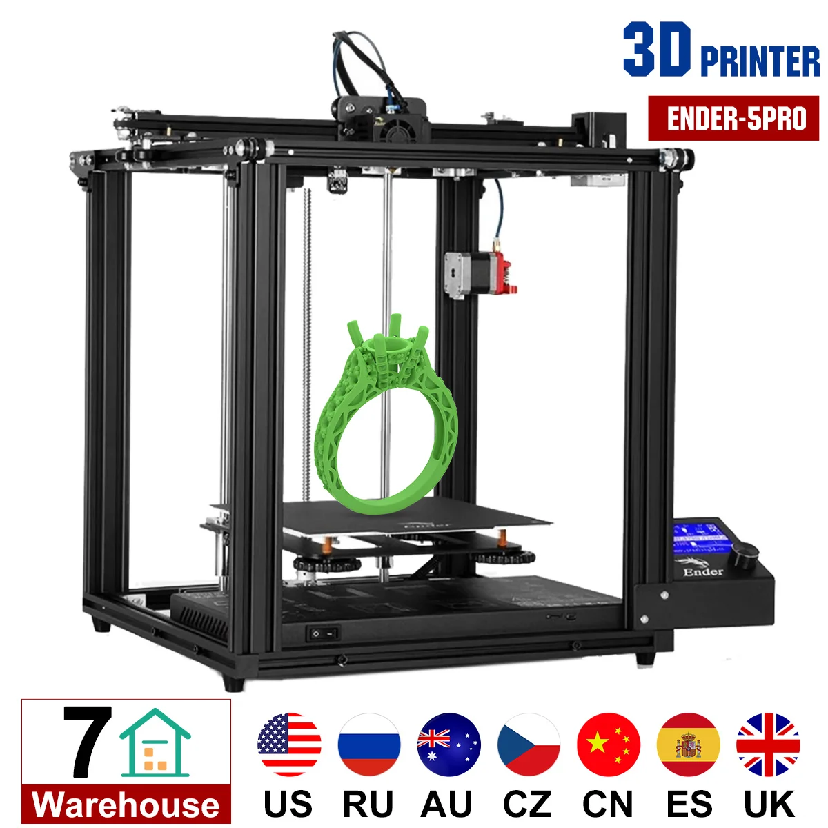 Ender-5 Pro DIY 3D-принтеры комплект 220*220*300 мм печати Размеры с поиска печать двойной ось Y моторы Магнитный алюминиевая плита горячего отжига Мощно...
Ender-5 Pro DIY 3D-принтеры комплект 220*220*300 мм печати Размеры с поиска печать двойной ось Y моторы Магнитный алюминиевая плита горячего отжига Мощно...