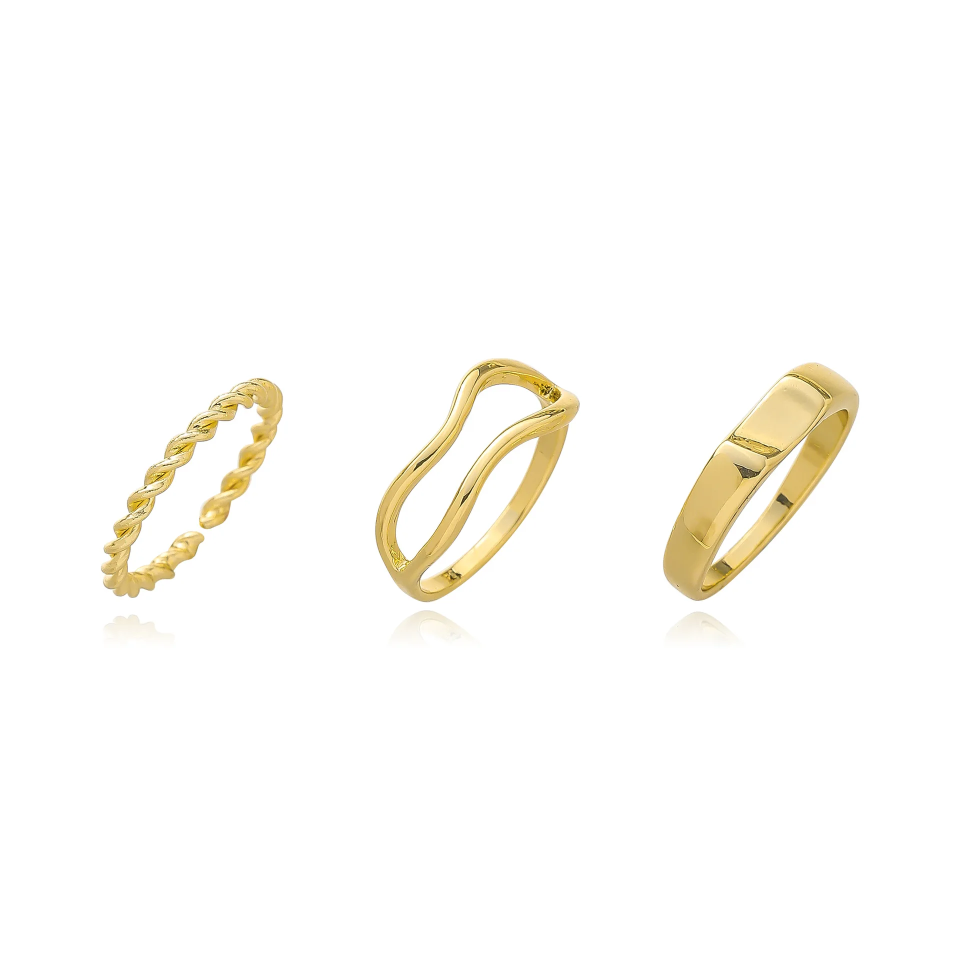 Three-piece Metal Geometry Ring Fashion Personality Hip-hop Punk Index Finger Ring Tail Ring Girl Women Jewelry Gift Accessories
Three-piece Metal Geometry Ring Fashion Personality Hip-hop Punk Index Finger Ring Tail Ring Girl Women Jewelry Gift Accessories
