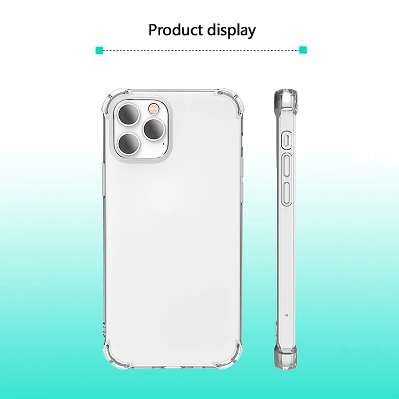 Transparent Back Cover Clear Case Mobile Phone Cases TPU Silicon Clear Fitted Bumper Soft Case For iPhone 12 / Pro / Pro Max
Transparent Back Cover Clear Case Mobile Phone Cases TPU Silicon Clear Fitted Bumper Soft Case For iPhone 12 / Pro / Pro Max