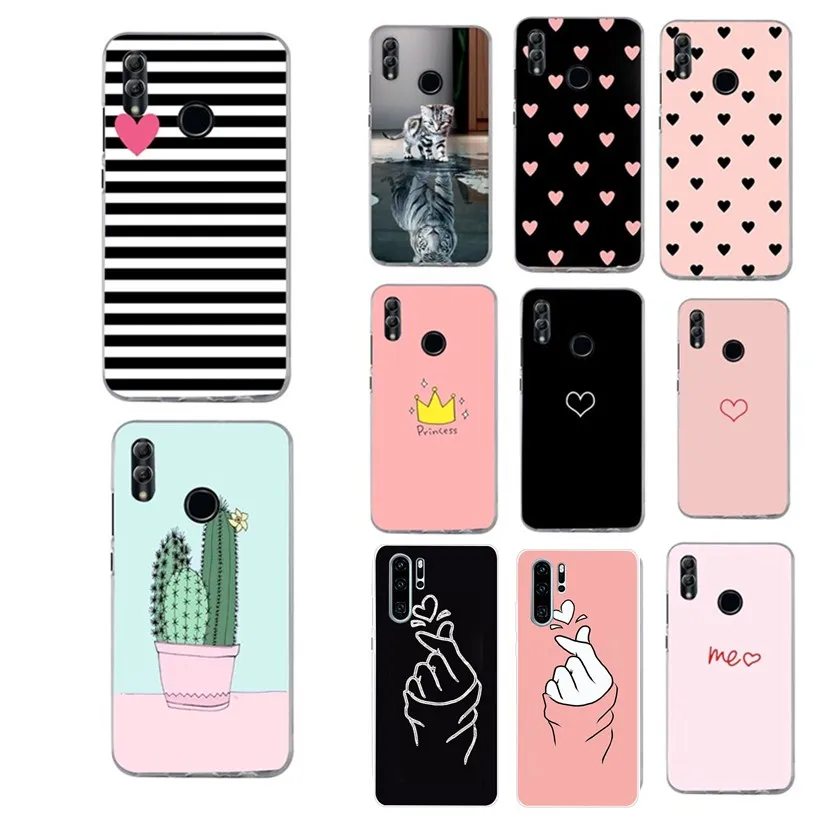 Чехол Capas для Huawei P20 Lite силиконовые чехлы P Smart 2019 Honor 9 20 Mate 10 Pro Y5 Y6 2018 чехол|Бамперы| |