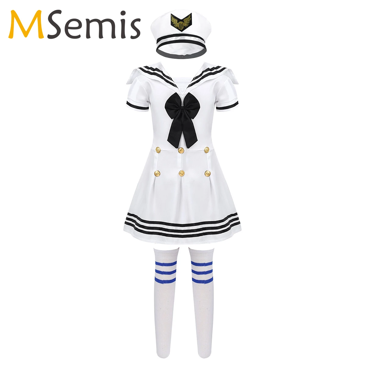 Kids Girls Sailor Cosplay Costumes Japanese Style Kawaii Cute Primary School Uniform Choir Dance Clothing Dress Hat Socks Sets
Kids Girls Sailor Cosplay Costumes Japanese Style Kawaii Cute Primary School Uniform Choir Dance Clothing Dress Hat Socks Sets