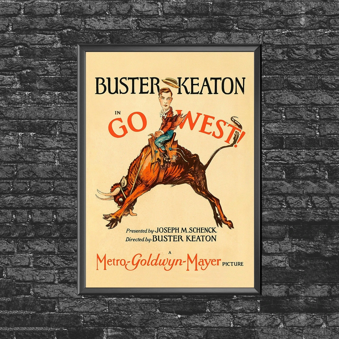 Go West - Buster Keaton poster Movie Poster Wall Painting Home Decoration (No Frame)
Go West - Buster Keaton poster Movie Poster Wall Painting Home Decoration (No Frame)