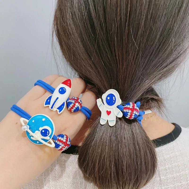 Women Blue White Astronaut Arrow Hair Tie Elastic Band Solid Rubber Rope for Girl Korean Head Accessories Scrunchies Wholesale
Women Blue White Astronaut Arrow Hair Tie Elastic Band Solid Rubber Rope for Girl Korean Head Accessories Scrunchies Wholesale