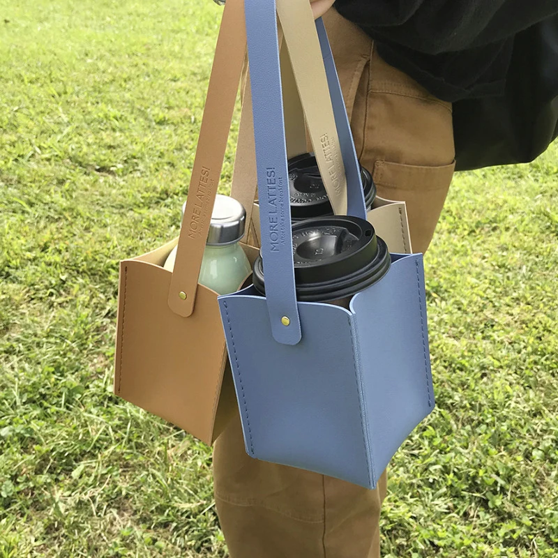 PU Leather Cake Cup Holder Insulation Portable Durable Outer Packaging Coffee Milktea Cup Holder Outdoor Travel
PU Leather Cake Cup Holder Insulation Portable Durable Outer Packaging Coffee Milktea Cup Holder Outdoor Travel