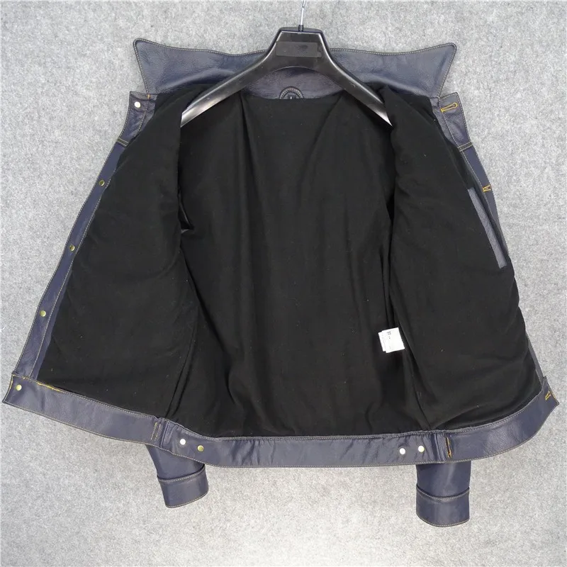 Slim Classic Casual Genuine Leather Jacket 100% Cowhide Coat High Quality Fashion Outwear Business Man Work Vintage Jacket
Slim Classic Casual Genuine Leather Jacket 100% Cowhide Coat High Quality Fashion Outwear Business Man Work Vintage Jacket