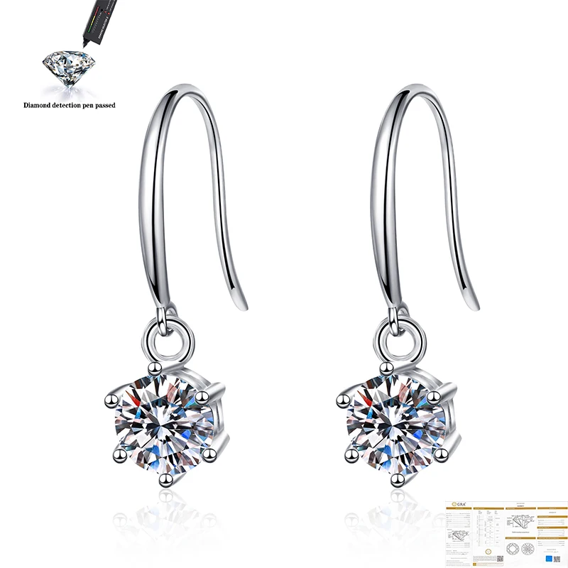 100% 925 sterling silver earrings anniversary party D color 0.5/1.0CT carat VVS1 Moissanite earrings women’s gift
100% 925 sterling silver earrings anniversary party D color 0.5/1.0CT carat VVS1 Moissanite earrings women’s gift
