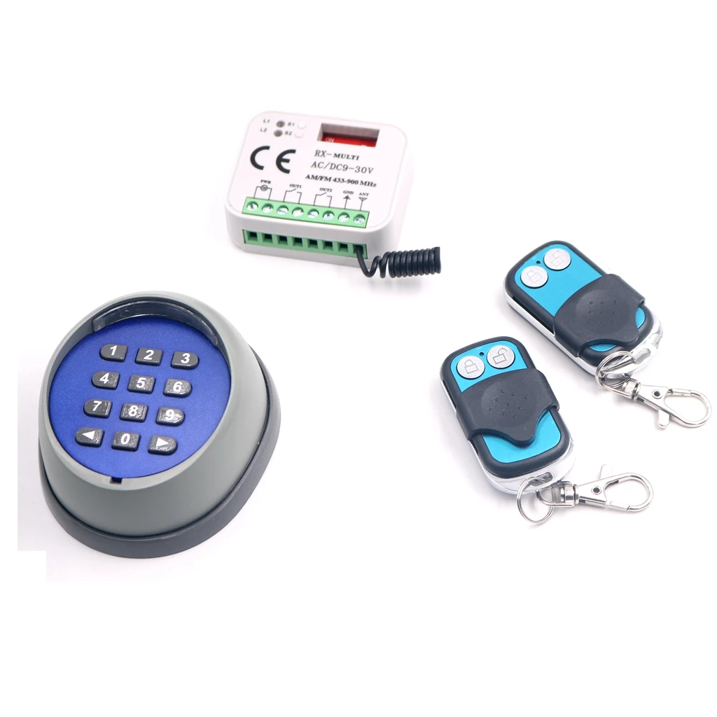 Беспроводной кнопочный переключатель с паролем 2 канала 433 МГц контроллер для
