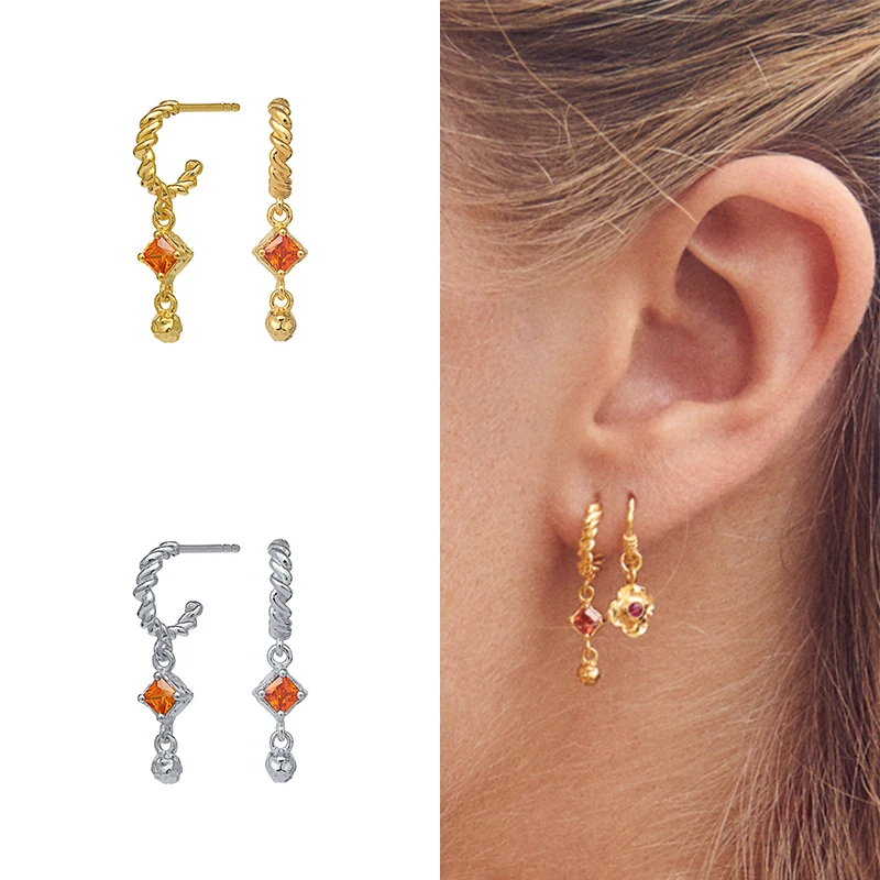 Colored Diamonds Earrings for WomenSilver Earrings Fashionable Stud Earrings Jewelry Zircon Pendientes Brincos Aretes 2021
Colored Diamonds Earrings for WomenSilver Earrings Fashionable Stud Earrings Jewelry Zircon Pendientes Brincos Aretes 2021