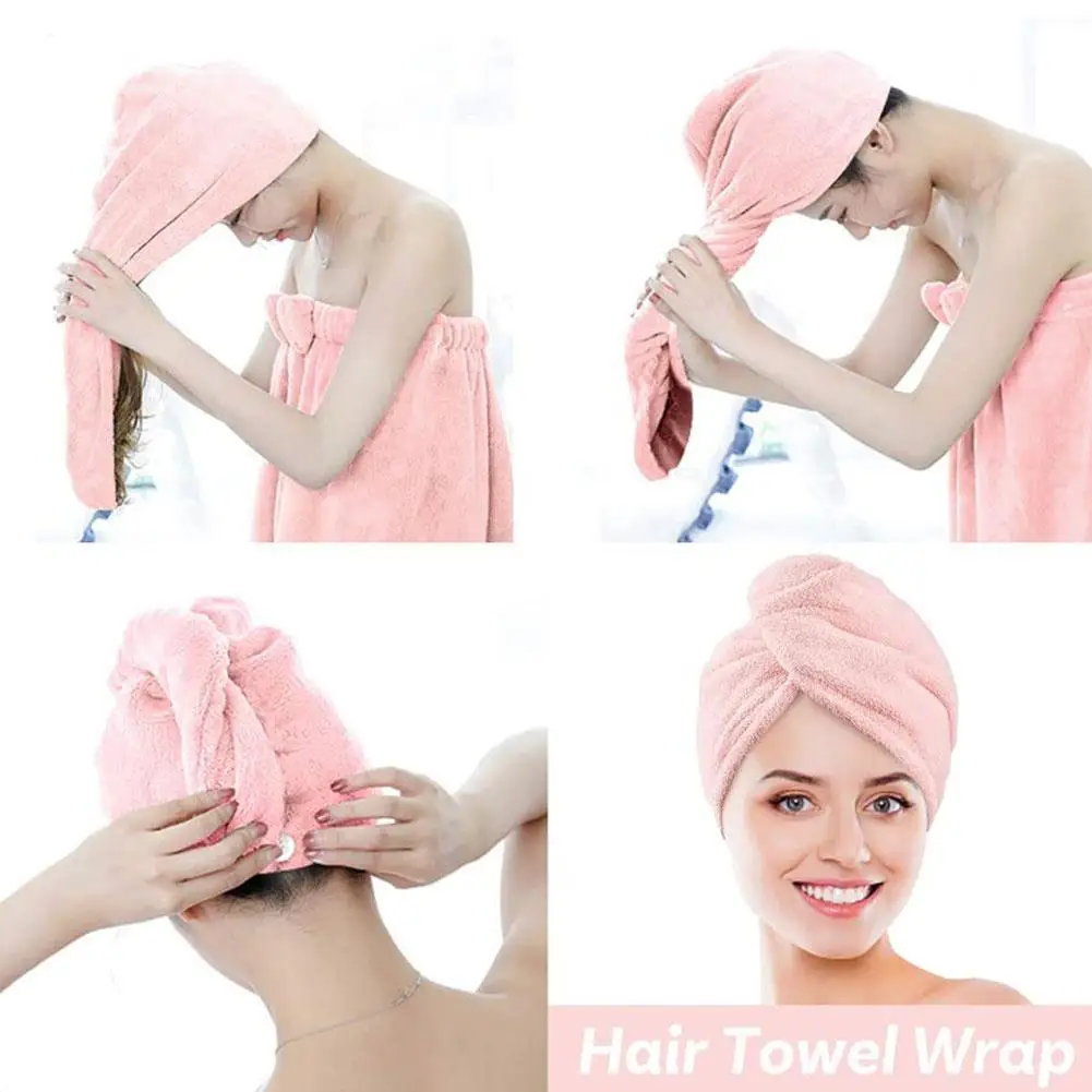 Quick-drying Cap Coral Fleece Microfiber Dry Hair Towel Bathroom Cap Special Shower Absorbent X4T7
Quick-drying Cap Coral Fleece Microfiber Dry Hair Towel Bathroom Cap Special Shower Absorbent X4T7