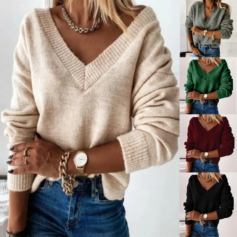 2021 Fashion Trend Women Knitted Sweater Autumn Winter Hollow Out Feather Pattern Long Sleeve V-neck Pullover Casual Tops
2021 Fashion Trend Women Knitted Sweater Autumn Winter Hollow Out Feather Pattern Long Sleeve V-neck Pullover Casual Tops