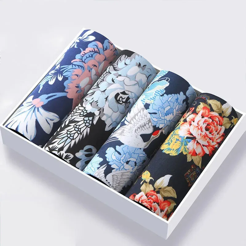 Men Underwear Ice Silk Boxers Breathable Man Boxer Printed Sexy Underpants Men's Comfortable Brand Shorts U-Pouch Thin Underwear
Men Underwear Ice Silk Boxers Breathable Man Boxer Printed Sexy Underpants Men's Comfortable Brand Shorts U-Pouch Thin Underwear