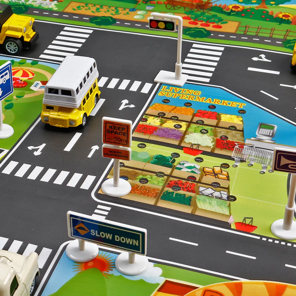 Early Education Toys Learning Toys For Children Play Mat City Road Buildings Parking Map Game Scene Map With Traffic Sign W926
Early Education Toys Learning Toys For Children Play Mat City Road Buildings Parking Map Game Scene Map With Traffic Sign W926