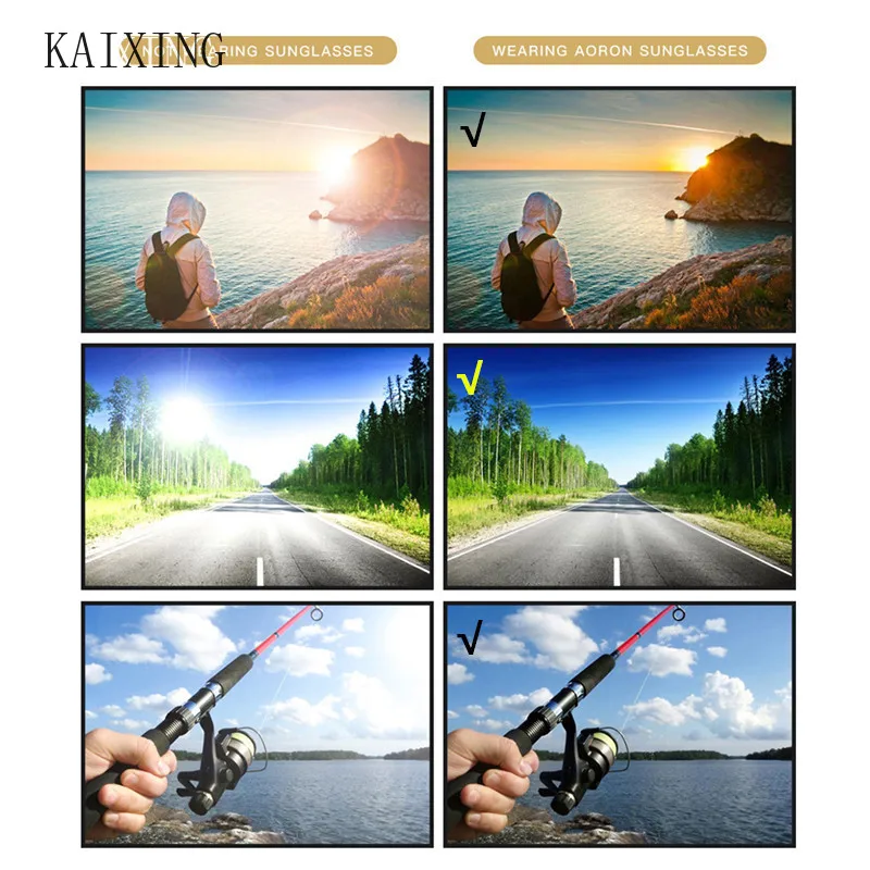 KAIXING New Style Men's Photochromic Polarized Sunglasses Yellow Night Vision Glasses for Driving Glasses with Accessories UV400 
KAIXING New Style Men's Photochromic Polarized Sunglasses Yellow Night Vision Glasses for Driving Glasses with Accessories UV400