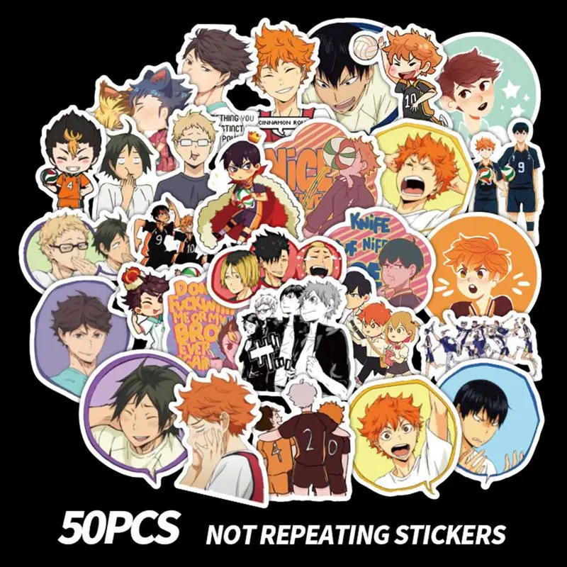 50Pcs Anime Haikyuu!! Stationery Stickers Volleyball Boy Hinata Shoyo Decorative Doodle Stickers for Children Kids Stickers Toys
50Pcs Anime Haikyuu!! Stationery Stickers Volleyball Boy Hinata Shoyo Decorative Doodle Stickers for Children Kids Stickers Toys