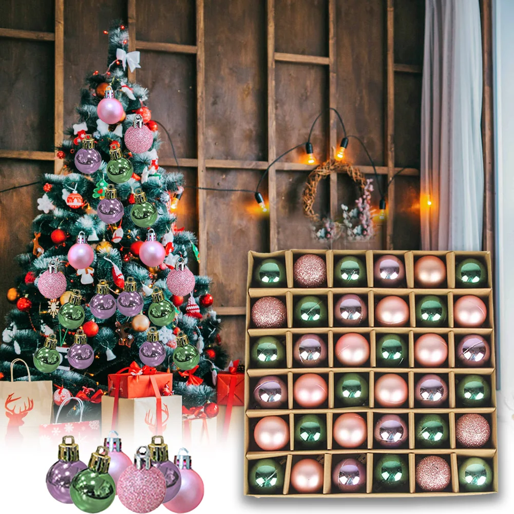 3cm/36pcs Christmas Ball Bright Christmas Tree Ornaments Balls xmas Home Decorations Hang Tree Pendants New Year 2021 Gift
3cm/36pcs Christmas Ball Bright Christmas Tree Ornaments Balls xmas Home Decorations Hang Tree Pendants New Year 2021 Gift