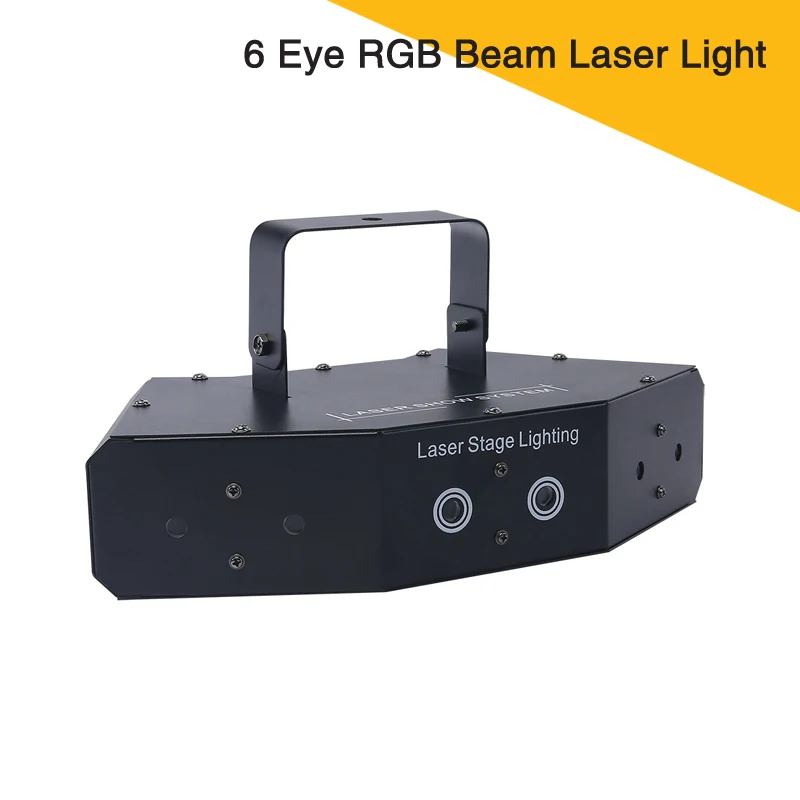 Высококачественный Веерообразный 6-глазный лазерный луч RGB, сценическое освещение с управлением DMX, 8 шт.
Высококачественный Веерообразный 6-глазный лазерный луч RGB, сценическое освещение с управлением DMX, 8 шт.