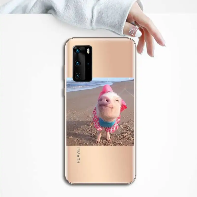 Cute Little Pink Pet Pig Phone Case Transparent for huawei honor P 40 30 20 lite Pro 10 i 8 9 x p smart 2019
Cute Little Pink Pet Pig Phone Case Transparent for huawei honor P 40 30 20 lite Pro 10 i 8 9 x p smart 2019