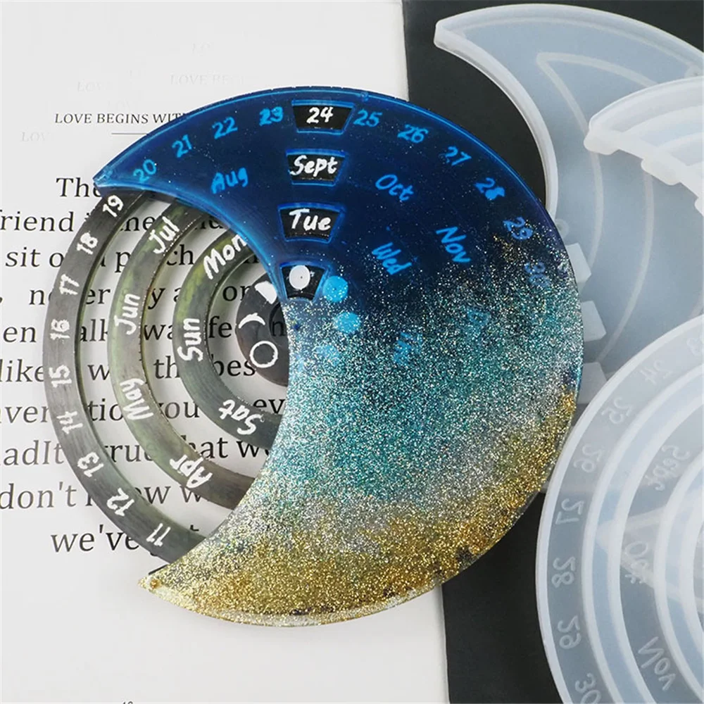 Diy Perpetual Calendar Mold Crystal Epoxy Resin Mold Calendar Hanging Plate Perpetual Calendar Listing Silicone Mold
Diy Perpetual Calendar Mold Crystal Epoxy Resin Mold Calendar Hanging Plate Perpetual Calendar Listing Silicone Mold