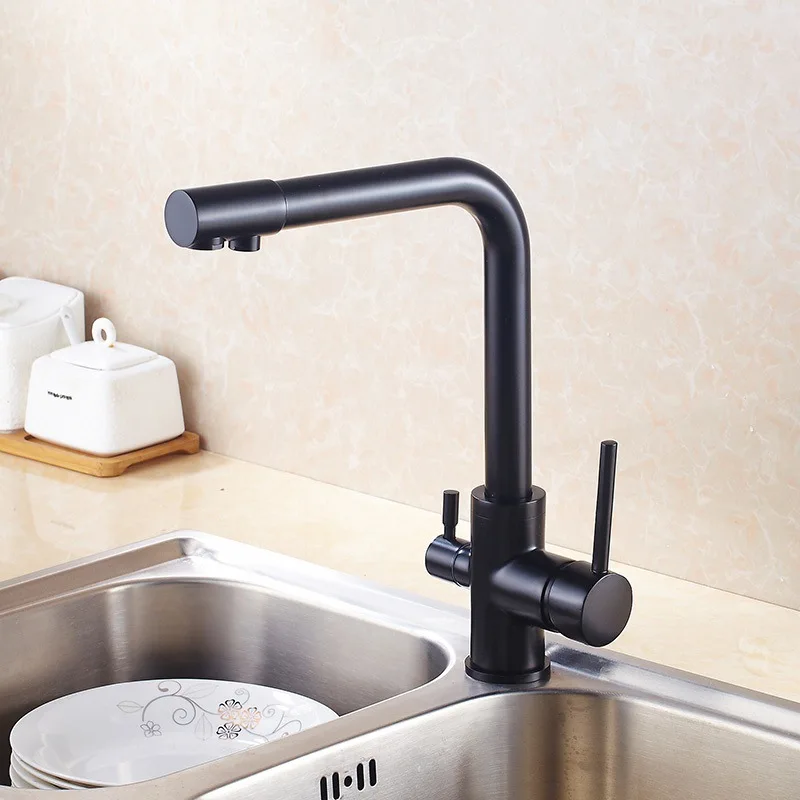 Black Kitchen Faucet Water Purifier Faucet Hot and Cold Water Kitchen Faucet Direct Drinking Water Triple Faucet Kitchen Faucet
Black Kitchen Faucet Water Purifier Faucet Hot and Cold Water Kitchen Faucet Direct Drinking Water Triple Faucet Kitchen Faucet