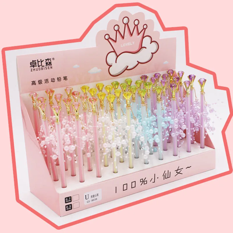 40 pcs/lot Creative Diamond Pearl Pendant Mechanical Pencil Cute Student Automatic Pen For Kid School Office Supply
40 pcs/lot Creative Diamond Pearl Pendant Mechanical Pencil Cute Student Automatic Pen For Kid School Office Supply