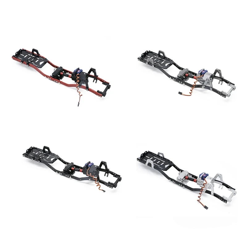 313mm Wheelbase Metal Chassis Frame with Prefixal Shiftable Gearbox for Axial SCX10 90046 1/10 RC Crawler Car
313mm Wheelbase Metal Chassis Frame with Prefixal Shiftable Gearbox for Axial SCX10 90046 1/10 RC Crawler Car