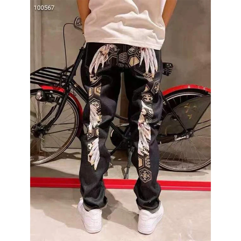 2020 Four Seasons Men's Jeans Fushen Big M High-end Large Size Straight Mid-Waist Casual Jeans Street Personality Pants
2020 Four Seasons Men's Jeans Fushen Big M High-end Large Size Straight Mid-Waist Casual Jeans Street Personality Pants