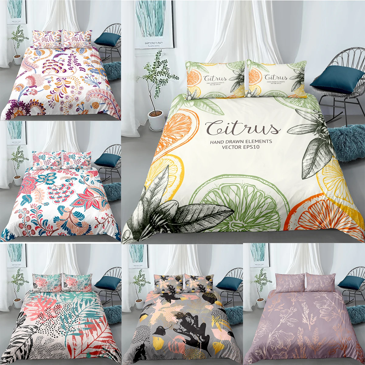 Bohemia Bedding Set 2/3pcs Leaf Printed Bedroom Duvet Cover Set Comfortable Quilt Covers Queen King Size Bed Cover Pillowcases
Bohemia Bedding Set 2/3pcs Leaf Printed Bedroom Duvet Cover Set Comfortable Quilt Covers Queen King Size Bed Cover Pillowcases