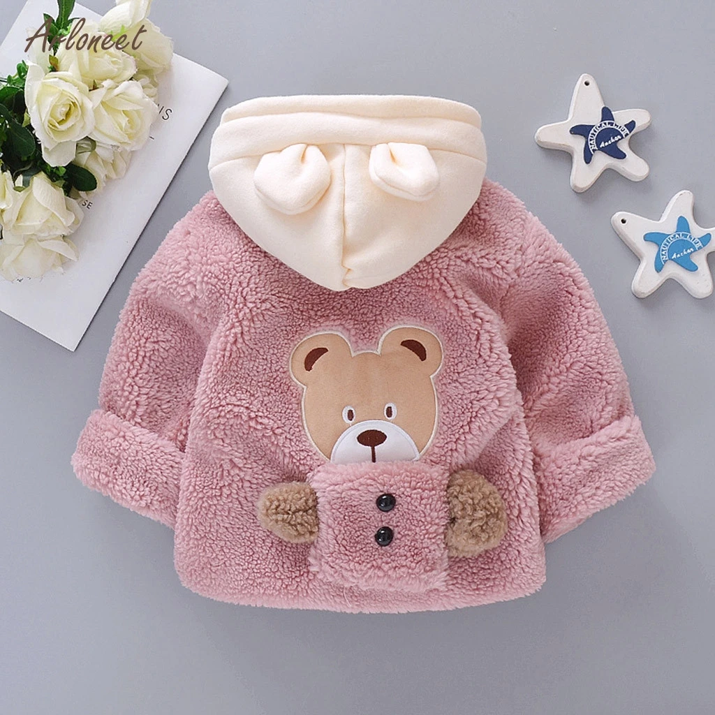 ARLONEET jacket girl winter long sleeved plush cartoon bear hooded padded cotton jackets baby girl clothes winter toddler coats
ARLONEET jacket girl winter long sleeved plush cartoon bear hooded padded cotton jackets baby girl clothes winter toddler coats