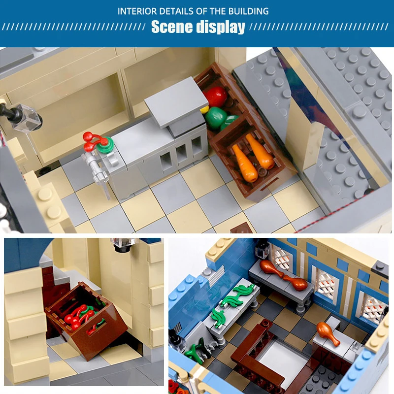 3016pcs Street View The European Market Model Building Blocks City Street Architecture With Light Sets Bricks Kids Toys Gifts
3016pcs Street View The European Market Model Building Blocks City Street Architecture With Light Sets Bricks Kids Toys Gifts