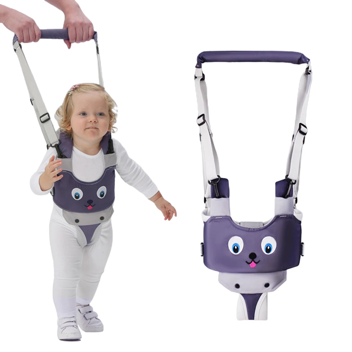 

Toddler Baby Walking Harnesses Adjustable Kids Walker Helper with Detachable Crotch Assistant Belt For Baby Girls Boys