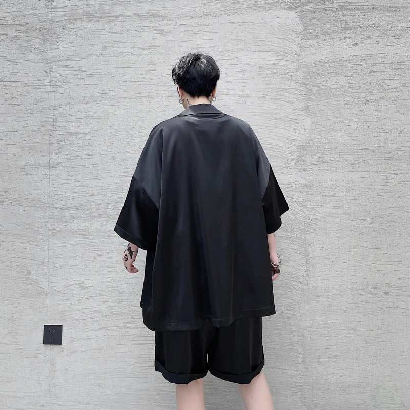 Men 2PCS Suits Sets Shirt+shorts Double Breasted Loose Casual Short Sleeve Shirts Male Vintage Streetwear Fashion Shirt Tshirt
Men 2PCS Suits Sets Shirt+shorts Double Breasted Loose Casual Short Sleeve Shirts Male Vintage Streetwear Fashion Shirt Tshirt