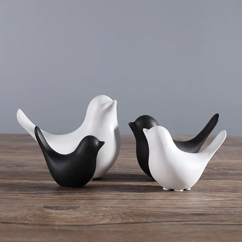 Modern Minimalist Creativity Nordic Black and White Ceramic Bird Abstract Ornaments Soft Decoration Home Model Room Decorations
Modern Minimalist Creativity Nordic Black and White Ceramic Bird Abstract Ornaments Soft Decoration Home Model Room Decorations
