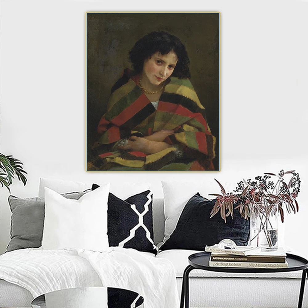 Canvas Oil Painting William Adolphe Bouguereau"Frileuse"Aestheticism Artwork Wall Art Modern Print Picture Home Hallway Decor 
Canvas Oil Painting William Adolphe Bouguereau"Frileuse"Aestheticism Artwork Wall Art Modern Print Picture Home Hallway Decor