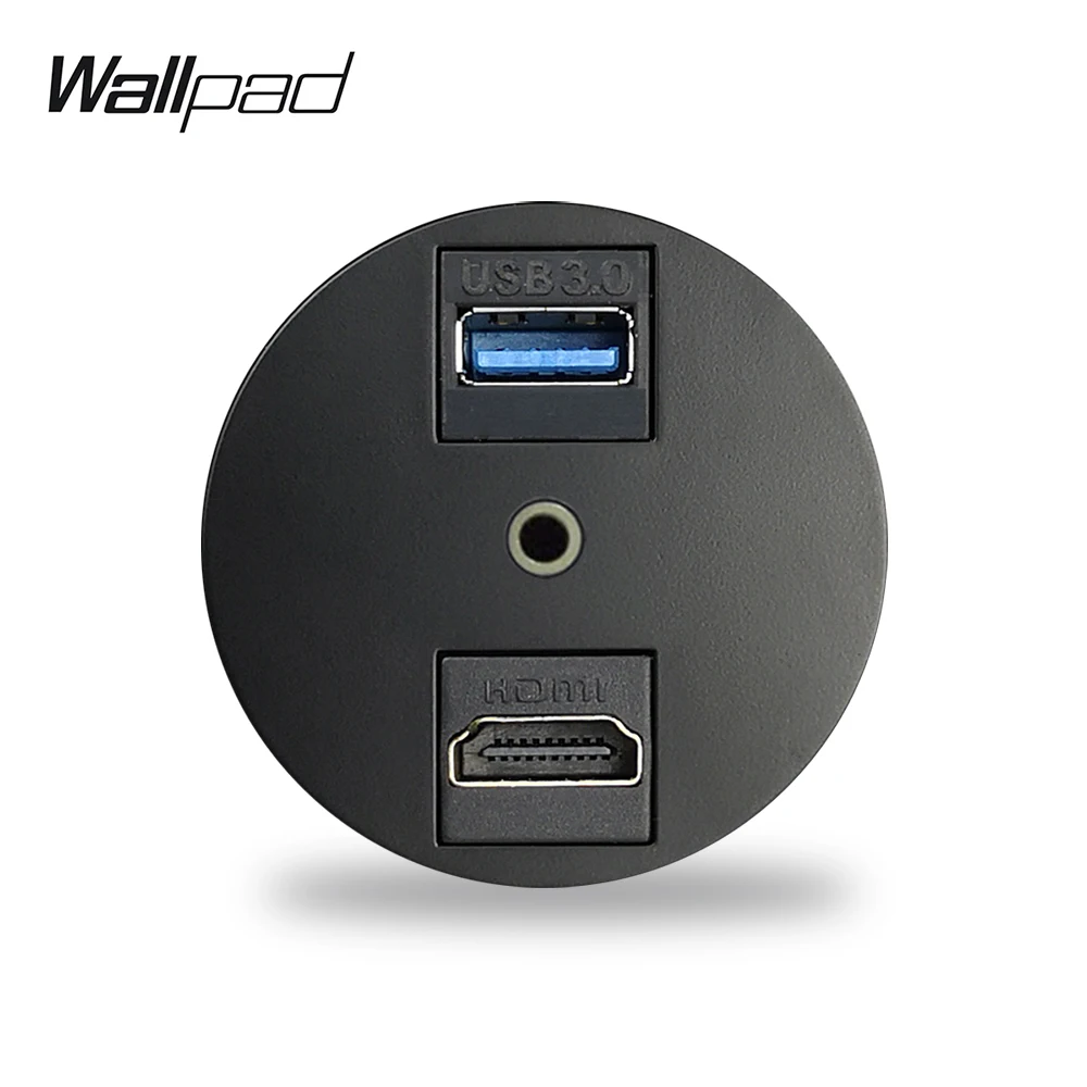 Wallpad L6 Black White 3.0 USB HDMI 3.5 Audio Connection Ports Wall Socket Module Match L6 Plates Free Combination DIY
Wallpad L6 Black White 3.0 USB HDMI 3.5 Audio Connection Ports Wall Socket Module Match L6 Plates Free Combination DIY