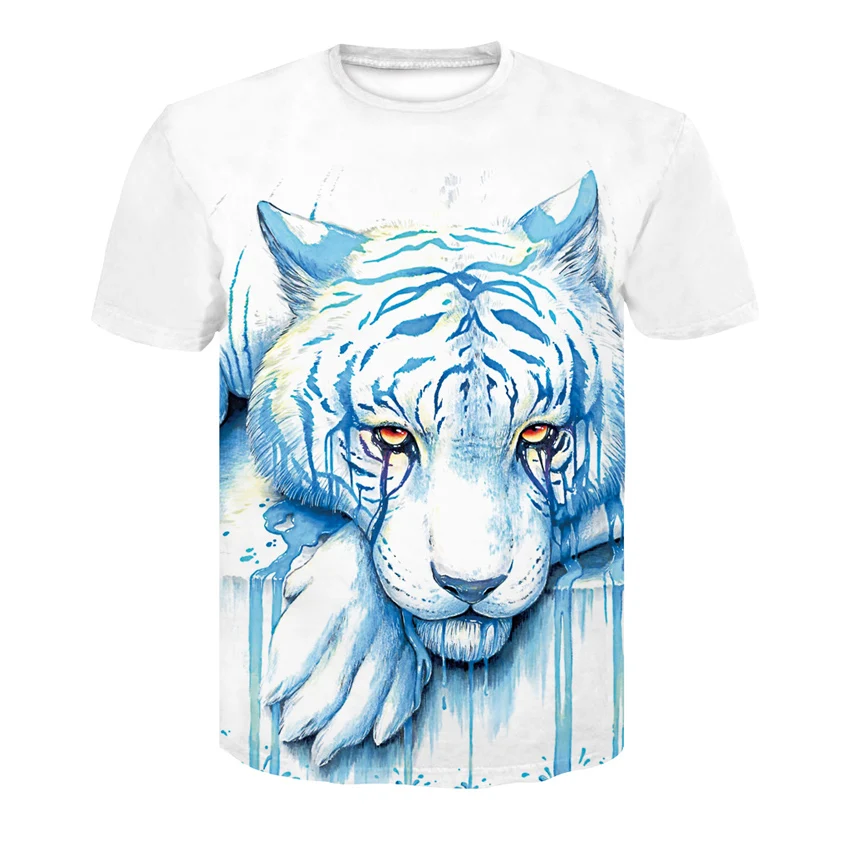 Summer T shirt Men Streetwear Round Neck Short Sleeve Tees Tops Animal Male Clothes Casual sports breathable 3D Print Tshirt
Summer T shirt Men Streetwear Round Neck Short Sleeve Tees Tops Animal Male Clothes Casual sports breathable 3D Print Tshirt