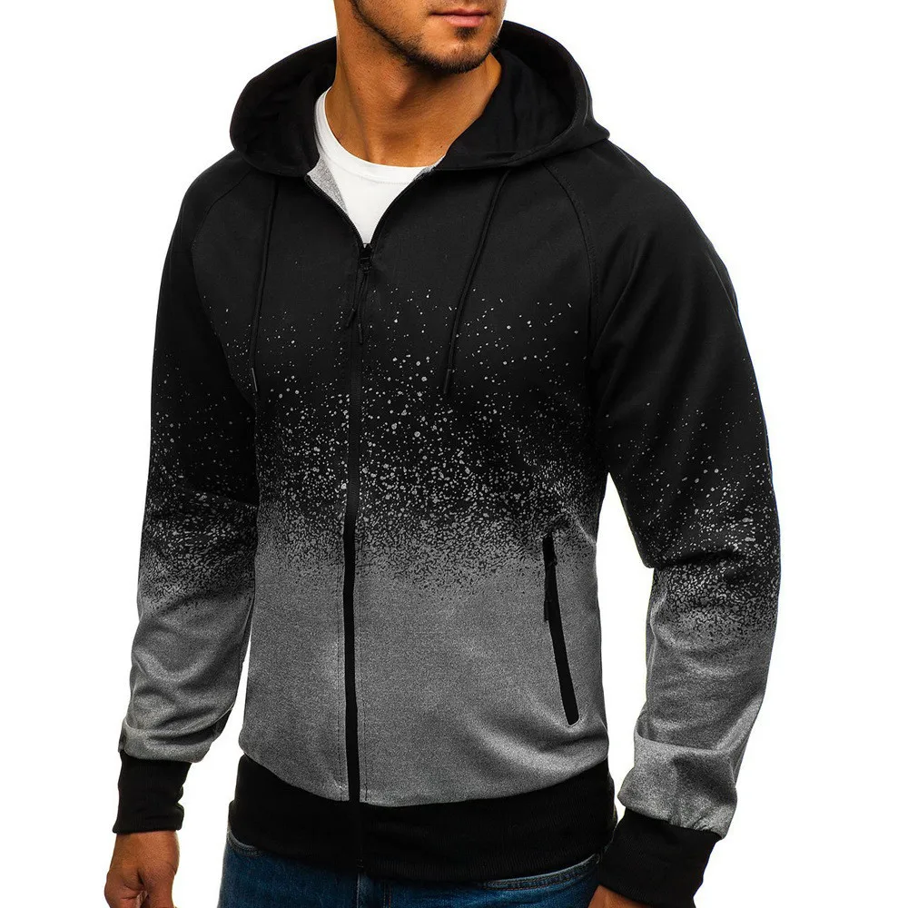 2021 the latest fashion casual fall winter men's clothing hoodie jacket men's clothing, casual sports zipper jacket