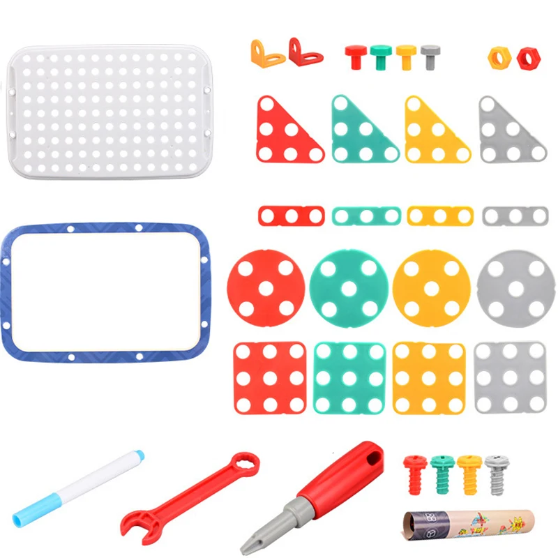 Drilling Screw 3D Creative Puzzle Toys For Children Building Bricks Toys Kids DIY Electric Drill Set Boys Educational Toy
Drilling Screw 3D Creative Puzzle Toys For Children Building Bricks Toys Kids DIY Electric Drill Set Boys Educational Toy